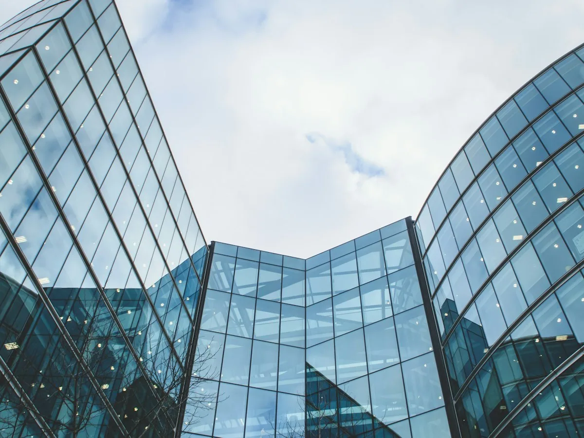 Glass office building